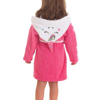 Espalda Albornoz infantil 100% algodón Unicornio cuerno
