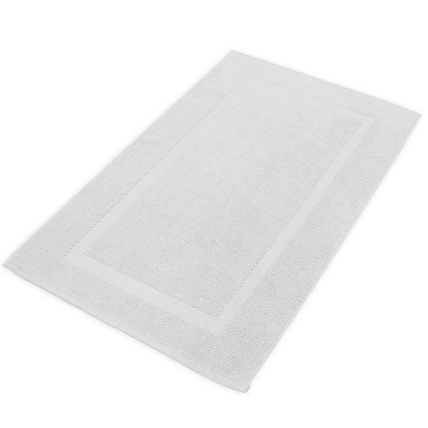 Alfombra de baño 100%Algodón 700Grs Blanco 50x70