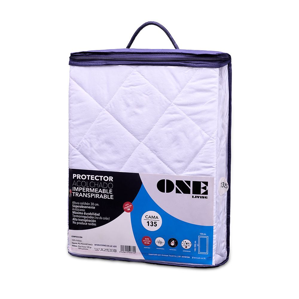 ACOLCHADO IMPERMEABLE TRANSPIRABLE protector acolchado impermeable