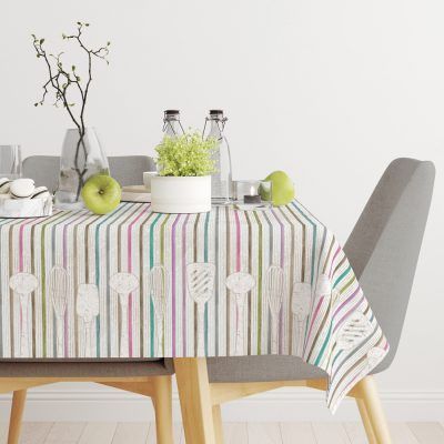 Mantel Antimanchas Estampado Chef