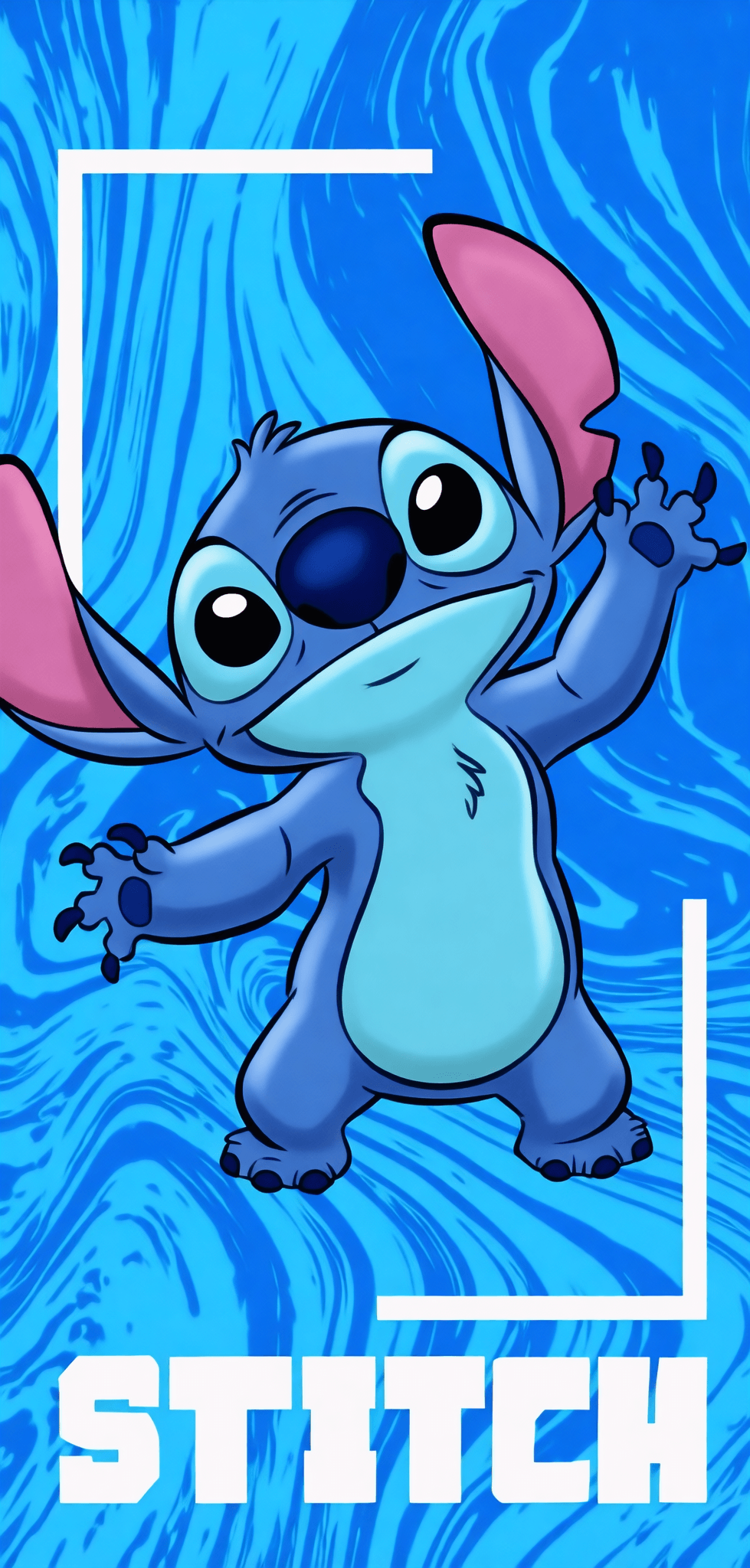 Toalla de playa Stitch azul Toalla de playa Stitch azul
