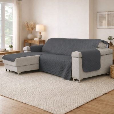 Funda Chaiselongue Acolchada Reversible
