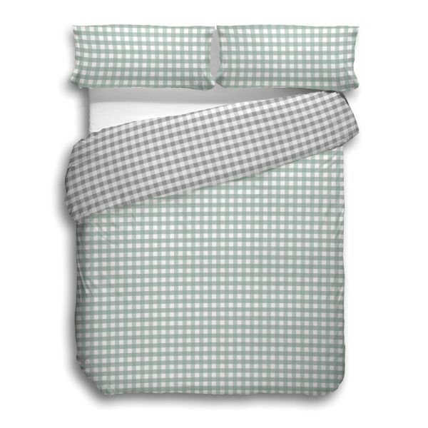Funda Nórdica Vic 2 Piezas Verde/Gris