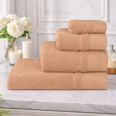 Toalla Premium Algodón 600 Grs Tabaco