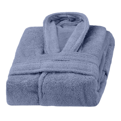 Albornoz Elite 100% Algodón Azul