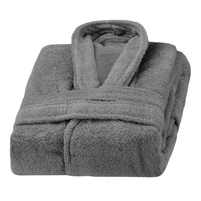 Albornoz Elite 100% Algodón Gris